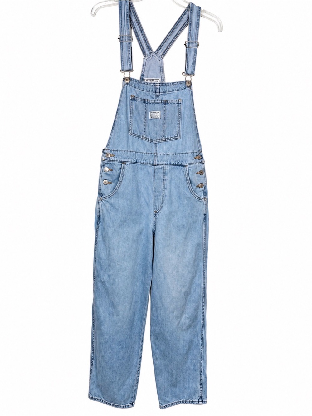 Levi’s Vintage Denim Overalls S Light Wash Baggy Relaxed Straight Bib Cotton
